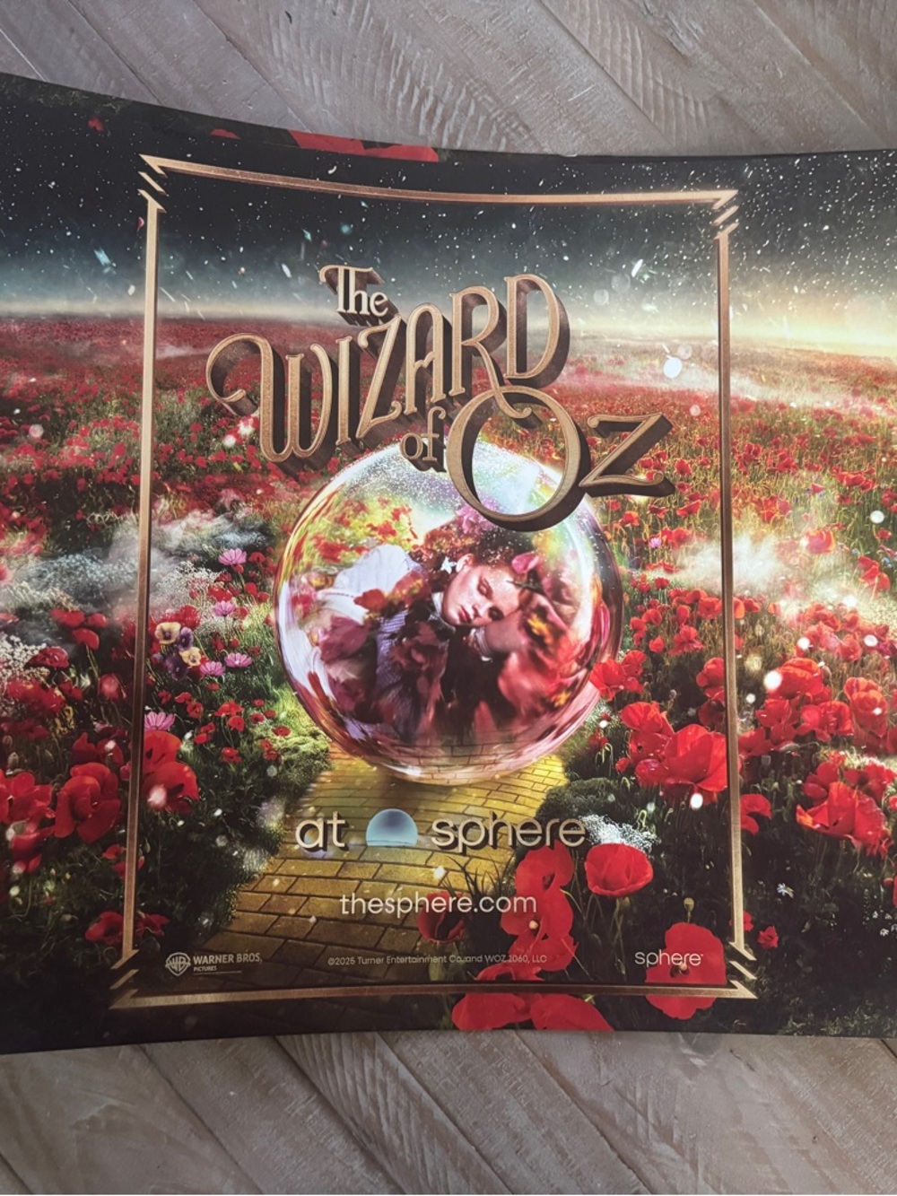 The Wizard of Oz Movie Poster - Red Floral Design